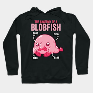 The Anatomy Of Blobfish Cute Blobfish Hoodie